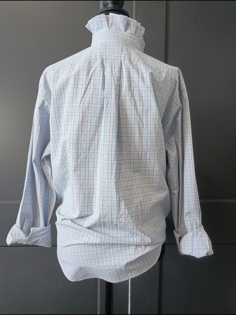 Upcycled Women's Ralph Lauren Ruffled Collar Shirt #088 - Picture 5 of 9